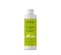 Niving Gel detergente senza risciacquo alla mela | Per cani e gatti | Shampoo a secco | Pulizia profonda | Idratante e antiodore | Formulazione delicata | Made in Italy | 250 ml