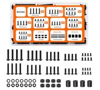 Nivithi 76 pezzi Kit viti TV VESA M4 M5 M6 M8 con rondelle e distanziatori | Kit viti VESA/Montaggio TV,Ferro placcato Supporto Vesa,Supporti a parete&TV-Standfüße,Il kit Offerta M4/M5/M6/M8+Rondelle