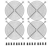 Nivithi Griglie per ventilatore PC 120 mm, griglia per ventilatori, protezione dei ventilatori per computer, griglia per ventola di raffreddamento, kit di 4, nero. …