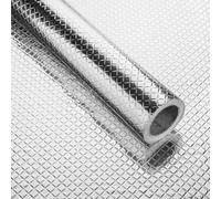 Niviy Carta Adesiva per Cucina Piccolo Fiore Texture Crédence Adhésive Cuisine Résistant pour Cuisine Électroménager Réfrigérateur Papier Aluminium Autocollant 30X700CM