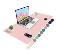 Niviy Tappetino Scrivania in Pelle PU, Desk Mat, Impermeabile e Antiscivolo Tappetino PC Scrivania, Multiuso come Mouse Pad e Tastiera, Ideale per Casa e Ufficio 100 cm x 40 cm, rosa tenero