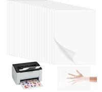 Nivofu 20 fogli Vinile Adesivo Stampabile Carta, Asciugatura Rapida, trasparente Carta autoadesiva, Carta adesiva a getto d'inchiostro, Carta per stampanti a getto d'inchiostro e laser, A4