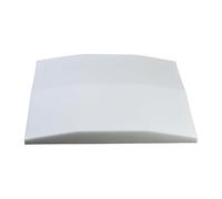Nivofu 50 cm x 50 cm Pannelli di Supporto per Divani, Gommapiuma Cuscino per Divano, Lastra Gommapiuma Comfort Elevato, Pannelli di Supporto Curvi per la Riparazione di Divani, Bianco, 1 Pezzi