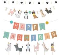 Nivofu Set di Striscioni per Feste a Cane, Decorazioni di Buon Compleanno