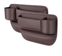 NIVQH Riempitivo Crepe Sedili Auto per Volvo XC40 Recharge 2020-2022,Accessori Interno Striscia Perfetto Piccoli Oggetti Smartphone Perdite sul Lato Sedile,B/Brown - Pilot And Co-Pilot