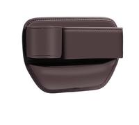 NIVQH Scatola Seggiolino Auto Gap Organizer per Maserati Quattroporte 2WD (FR) 6. Gen 2013-2020,Pu Pelle Interni Accessori Tasca Laterale Console,Prova di Perdite Waterproof,B/Brown Main Driving