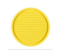 NIVQH Sottobicchieri Auto per Audi SQ2 2020-,Antiscivolo Anti-Vibrazione Rotondi Resistenti alle Temperature Incasso Accessori Interni,CYellow