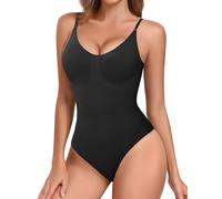 Niwicee Body Contenitivo Modellante Donna Body Shaper Bodysuit Guaina Contenitiva Shapewear Intimo Snellente Pancia Piatta Dimagrante Shaping con Spallino Regolabile
