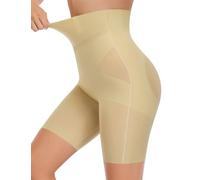 Niwicee Guaina Contenitiva Donna Pancia Piatta, Mutande Contenitive Modellanti a Vita Alta Intimo Modellante Pancera Contenitiva Invisible Post Parto Snellente Senza Cuciture(Beige,S)