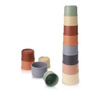 NIWWIN 8 Pezzi può impilare Giocattoli a Tazza , assortimento e Giocattoli impilabili, Giocattoli da Bagno, Giocattoli per Lo Sviluppo precoce. Adatte per Bambini di età Superiore ai 6 Mesi.