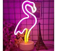 NIWWIN Luci al neon Flamingo,luci d'atmosfera al neon, luci per la decorazione della camera da letto,USB o alimentate a batteria, regali di compleanno di Natale,decorazioni per matrimoni per feste.