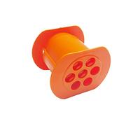NIWWIN One Press Cevapcici Maker Hot Dog Maker Macchina manuale per salsicce con 7 fori, spremiagrumi per carne fatta in casa fai-da-te, kit di riempimento di deliziosi ripieni di carne (ARANCIA)