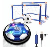 NIWWIN Pallone Calcio Fluttuante, Hover Ball Ricaricabile con luci LED, Include Rete e Porta per simulare Una Partita di Calcio, Giocattolo da Interni ed Esterni per Bambini dai 3 ai 12 Anni.