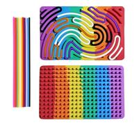 NIWWIN Tavola di attività sensoriale, giocattolo in silicone, tavola occupata per alleviare lo stress, ansia, ADHD e calmarsi, adatta a bambini dai 3 anni in su (multicolore)