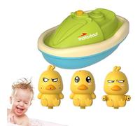 Nixiara Baby Duck Bath Toy, Duck Bath Sprinkler,Duck Fountain Sprinkler Water Toy Set - Autosprice Fun STEM Toy Fine Motor Game per ragazzi e ragazze di età compresa tra 18 mesi +
