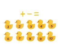 Nixiara Bambole per bambini, bambole per animali, storia realistica anatre gialle | Giocattoli di ruolo interattivi, apprendimento matematico e giochi di sottrazione per l'asilo