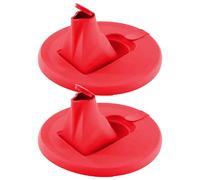 Nixiara Beccuccio per vernici, il coperchio della vernice può versare il coperchio | Confezione da 2 coperchi per contenitore di vernice - Ugello integrato, design a goccia, previene le di