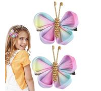 Nixiara Clip per capelli a forma di animale, sacchetti colorati per capelli | 1 paio di per capelli in rete, fermaglio per bambini per la vita quotidiana, viaggi, compleanni, scuola