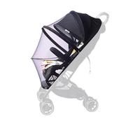 Nixiara Copertura per passeggino per sole, carrozzina, estensore ombra UPF50 + Gnat Net Protection, allegato - Traspirante, copertura laterale per auto a due vie, per escursioni nel e