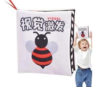 Nixiara Crinkle libri per bambini,Libri per bambini,Libro in tessuto morbido e colorato libro in tessuto - facile da afferrare libri increspati, masticare, invecchiare 9 mesi, migliora