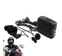 Nixiara Interphone, interfono per moto - Kit epipia auricolare cablata per moto | Cycling Audio Clip, accessorio completo per staffa per 2 piloti