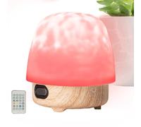 Nixiara Luce notturna a luna per - Lampada da tavolo Luna a LED con altoparlante - Illuminazione d'atmosfera a intensità regolabile tramite telecomando per camera da letto, camera da letto, ufficio