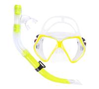 Nixiara Maschera subacquea, maschera subacquea e boccaglio - Attrezzatura - Set maschera subacquea - Anti-perdita e anti-appannamento, vista panoramica snorkeling con in vetro