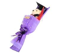 Nixiara Mazzo di cerimonia di laurea | con cappello e composizione floreale per cerimonia - idea regalo commemorativa per studenti e studenti universitari