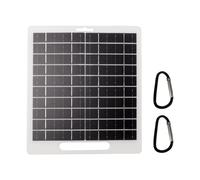 Nixiara Pannello di Ricarica Solare - Pannello Solare USB DC Esterno Con Design Portatile,Caricatore Del Telefono per Laptop Ad Alta Efficienza 10W 5-12V Per Attività All'Aperto Come Escursionismo