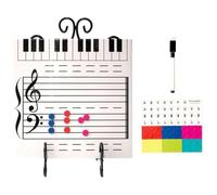 Nixiara PER LA PARTE DEL PERSONALE DELLA MUSIONE MAGNETICA, Nota musicale, tabella cancellabile a secco - Scheda magnetica a due lati per pianoforte cancellabile a secco | Forniture per l'insegnamento