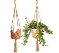 Nixiara Porta Appeso, 2 cestini sospesi per s, decorazione Boho alla moda per soffitto con fioriera sospesa, finestra e