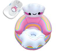 Nixiara Sedia gonfiabile per bambini, seduta e gioco per bambini, sedia gonfiabile per imparare a sedersi, sedile galleggiante per la casa o il campeggio in viaggio