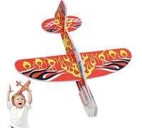 Nixiara Set di 10 alianti per bambini, in schiuma, leggeri giocattoli per aerei da lancio per backyard Park Beach Outdoor Play School