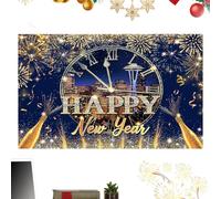 Nixiara Sfondo da parete per Capodanno | 100 x 150 cm Decorazione stagionale 2D | Banner di sfondo per le vacanze | Per i creatori di contenuti scolastici Eventi Piccole Aziende riunioni