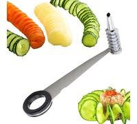 Nixiara Spiralizzatore per spaghetti vegetariani, zucchine spiralizzatore - Slicer per taglio di zucchine in acciaio inox,Lavastoviglie in cassaforte, gadget da cucina a mano per la
