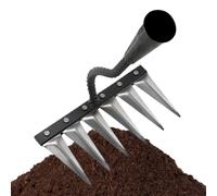 Nixiara Strumento di diserbo rake, strumento per il cancro a mano | Giardiniere Rake Multitooth Manual Unsterers,Impugnatura ergonomica manuale Creteri manuale Fornitore per il cortile nel sul