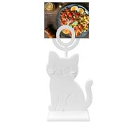 Nixiara Supporti per numero di tavolo | Pinze decorative per scritture - Portanome Portafoto a forma di gatto per hotel ristoranti casa