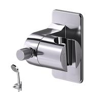 Nixiara Supporto per doccia a mano, supporto per testa doccia regolabile | Forte supporto per montaggio a parete regolabile adesivo per soffione doccia a mano | Installazione del bagno e