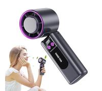 Nixiara Ventilatore portatile - Dispositivo di raffreddamento efficace, ventilatore manuale ricaricabile con display digitale per viaggiare