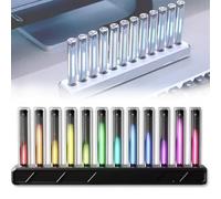 Nixie - Lampada a tubo con microfono integrato, 10 effetti di luce, 16 milioni di colori, ingresso USB per feste, studio, sala giochi, regalo decorativo