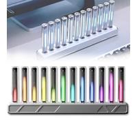 Nixie - Lampada a tubo con microfono integrato, 10 effetti di luce, 16 milioni di colori, ingresso USB per feste, studio, sala giochi, regalo decorativo