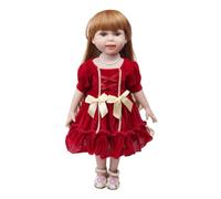 NIXNUT Vestiti per Bambole Abito Lungo Vintage con Fiocco Abbigliamento da Principessa per Bambola American Girl da 18 pollici