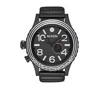 Nixon 51-30 Leather Sw Spring 2017 - Kylo Black, Nero, misura unica, cinghia