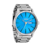 Nixon A3561 Sentry Orologio da uomo in acciaio inossidabile, Argento/Blu Byron Ombré, Mens Standard, Sentry Acciaio inossidabile