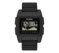 NIXON Base Tide Pro A1307 - Black - 100m Water Resistant Men's Digital Surf Watch (42mm Watch Face, 24mm Pu/Rubber/Silicone Band) - Made with #Tide Recycled Ocean Plastics