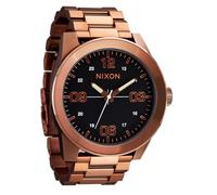 Nixon Corporal SS A346. Orologio da uomo XL resistente all'acqua 100 m (quadrante 48 mm. Cinturino in acciaio inossidabile da 24 mm), Cioccolato/Arrosto Scuro, Corporal Acciaio inossidabile