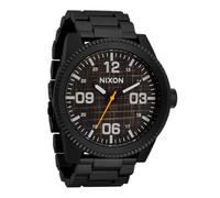 Nixon Corporal SS A346. Orologio da uomo XL resistente all'acqua 100 m (quadrante 48 mm. Cinturino in acciaio inossidabile da 24 mm), Top Super Nero/Nero, Mens Standard, Corporal Acciaio inossidabile