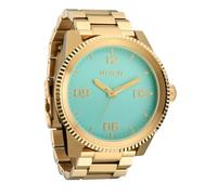 Nixon Corporal SS A346. Orologio da uomo XL resistente all'acqua 100 m (quadrante 48 mm. Cinturino in acciaio inossidabile da 24 mm), Oro/Turchese/Oro, Corporal Acciaio inossidabile