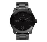 NIXON Corporal SS A346. Orologio da uomo XL resistente all'acqua da 100 m (quadrante dell'orologio da 48 mm, cinturino in acciaio inossidabile da 24 mm), nero, One Size, Caporale SS