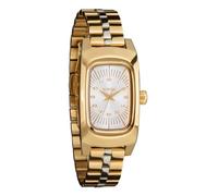 NIXON Frankie A1441-100m Orologio analogico da donna resistente all'acqua (quadrante rettangolare 47 x 24 mm, cinturino a 3 maglie da 14 mm con chiusura a farfalla), Starburst/Oro/Argento, Womens